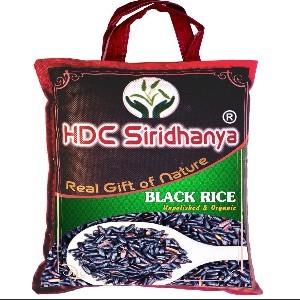 HDC Siridhanya organic KarupuKauvni – Full Dark (G1) Black rice 2700gm (Organically grown from North East) Gross wt 3kg