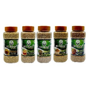 Siridhanya unpolished and organic 5 positive Millet Grain Combo Pack of 5, [Little 500g, Foxtail 500g, Kodo 500g, Barnyard 500g, and Brown top 500g Millet], Naturally grown from  Andhra Pradesh