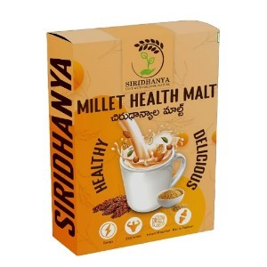 SIRIDHANYA healthy Natural Millets Malt n’Shake (450gm). Diabetic Friendly | Traditionally made with a combination of 17 natural ingredients such as cereals.