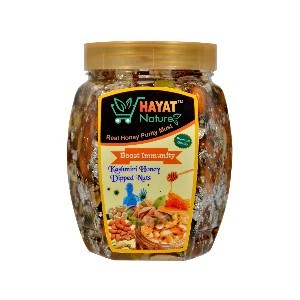 Hayat Nature Honey mixed dry fruits and nuts |with Silver Vark 100% Immunity & Energy Booster (450 Grm Pack of 1)