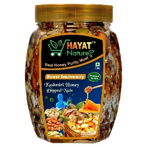 Hayat Nature Honey mixed dry fruits and nuts |with Silver Vark 100% Immunity & Energy Booster (900 Grm Pack of 1)