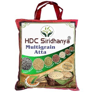Siridhanya Natural Organic Multigrain Atta/Flours Keto Friendly, High protein & Low Carbs (specially for diabetic Friendly) Nwt.4700g (Gross Wt. 5kg)