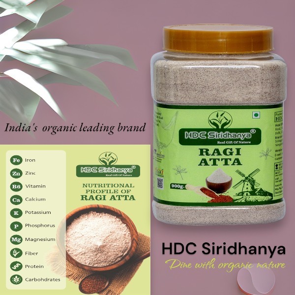 HDC Siridhanya Sprouted Organic Ragi Flour/Finger Millet/Nachni Flour ...