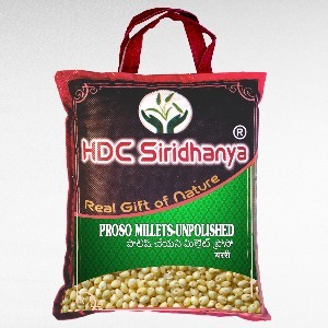 Siridhanya Unpolished & Organic natural Millets 920g Vacuum Packed (12 Months Shelf Life) Organically Grown from Karnataka Gross wt 1kg. (Proso millet)