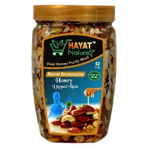 Hayat Nature Honey mixed dry fruits and nuts |with Silver Vark 100% Immunity & Energy Booster (900 Grm Pack of 1)