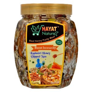 Hayat Nature Honey mixed dry fruits and nuts |with Silver Vark 100% Immunity & Energy Booster (900 Grm Pack of 1)