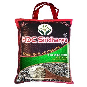 HDC Siridhanya Natural Organic Black Wheat Flour Net wt. 4700gm Gluten Free, Keto Friendly diet, Low Carbs (specially for diabetic) organically grown. (Gross Wt. 5kg)