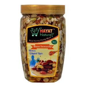 Hayat Nature Honey mixed dry fruits and nuts |with Silver Vark 100% Immunity & Energy Booster (900 Grm Pack of 1)